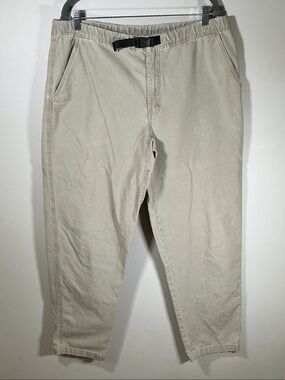 EMS Elastic Waist Outdoor Hiking Pants Men’s Large Beige Cotton Utility Pants